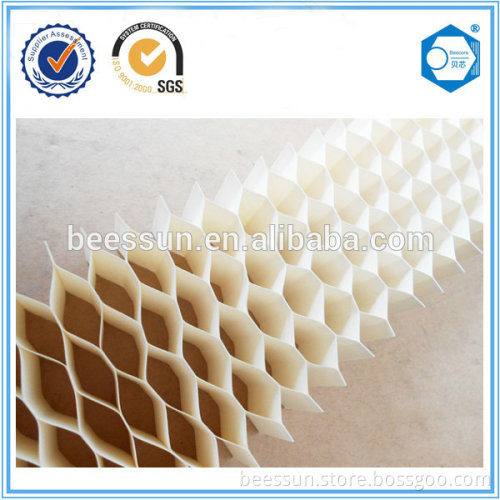 White flame retardant paper honeycomb core for door